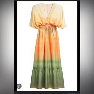 Marie Oliver Silk Venus Caftan - The Warehouse Collection Ombré Dress